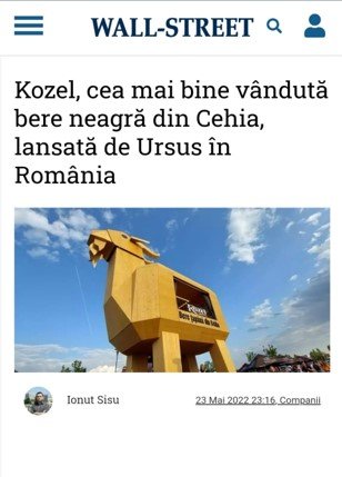 Goat Big or Go Home – Launching Kozel in Romania